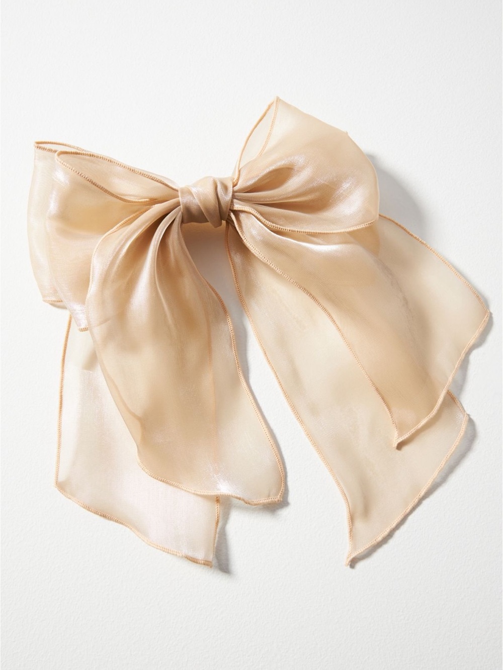 Shimmer bow barrette